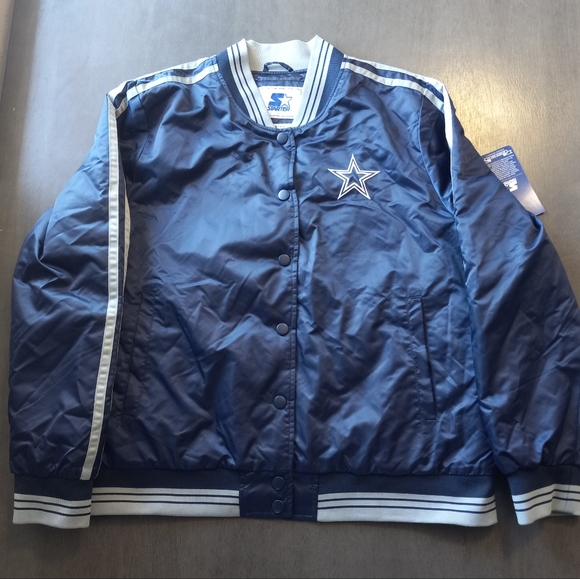 Dallas Cowboys Overtime Ladies Starter Jacket Size 2XL New With Tags - Picture 1 of 11